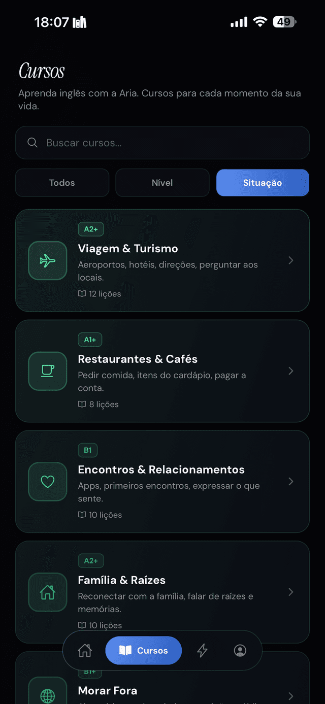 Cursos para cada momento da sua vida.
